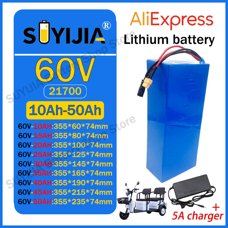 60V 50Ah Electric Scooter Battery - Batterie au lithium 21700 60V 50Ah